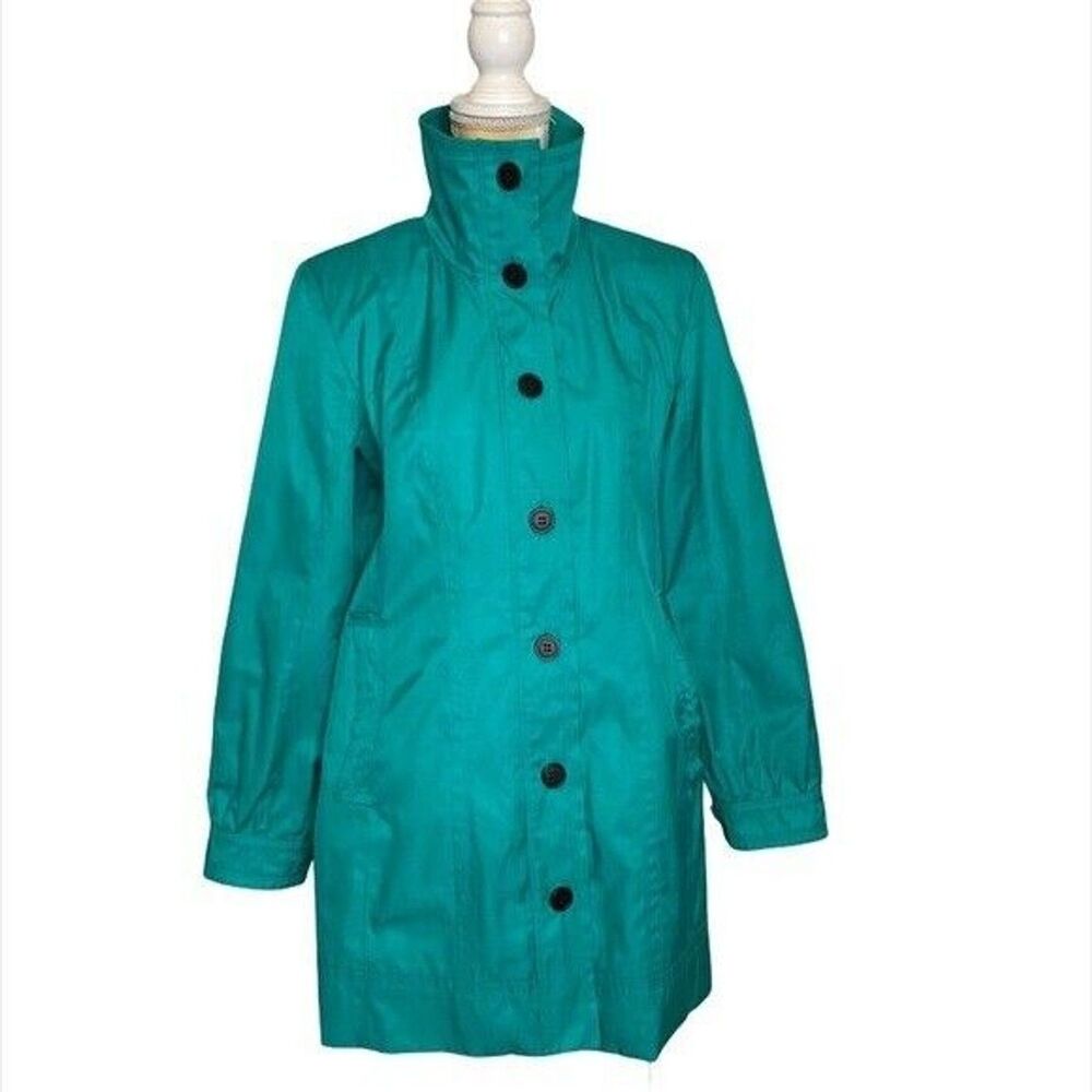 Marc New York Womens Trench Jacket Coat Green Size M - Picture 10 of 16